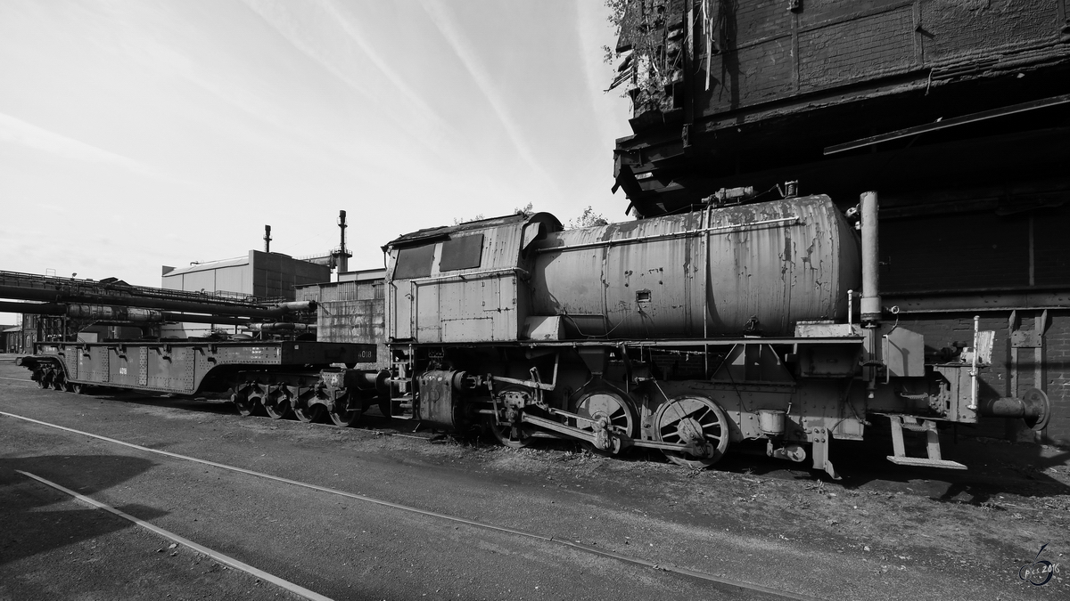 Die Henschel Dampfspeicherlokomotive Nr.24370 auf dem Museumsgelände der Henrichshütte. (Hattingen, September 2017)