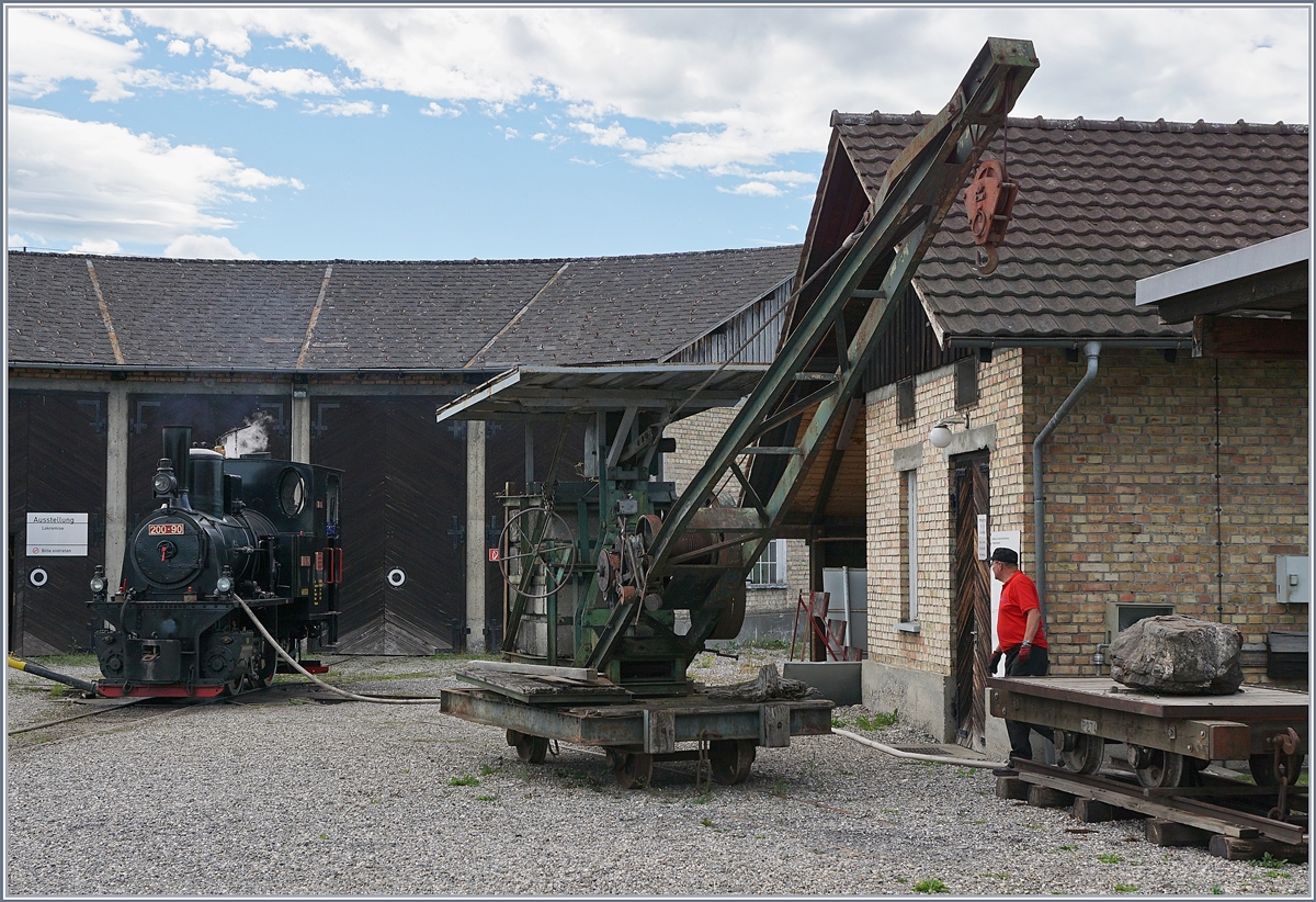 Die IRR 200-90   Lisel  im Betriebs- bzw. Museumsgelände  Rheinschauen  in Lustenau. 

23. Sept. 2018