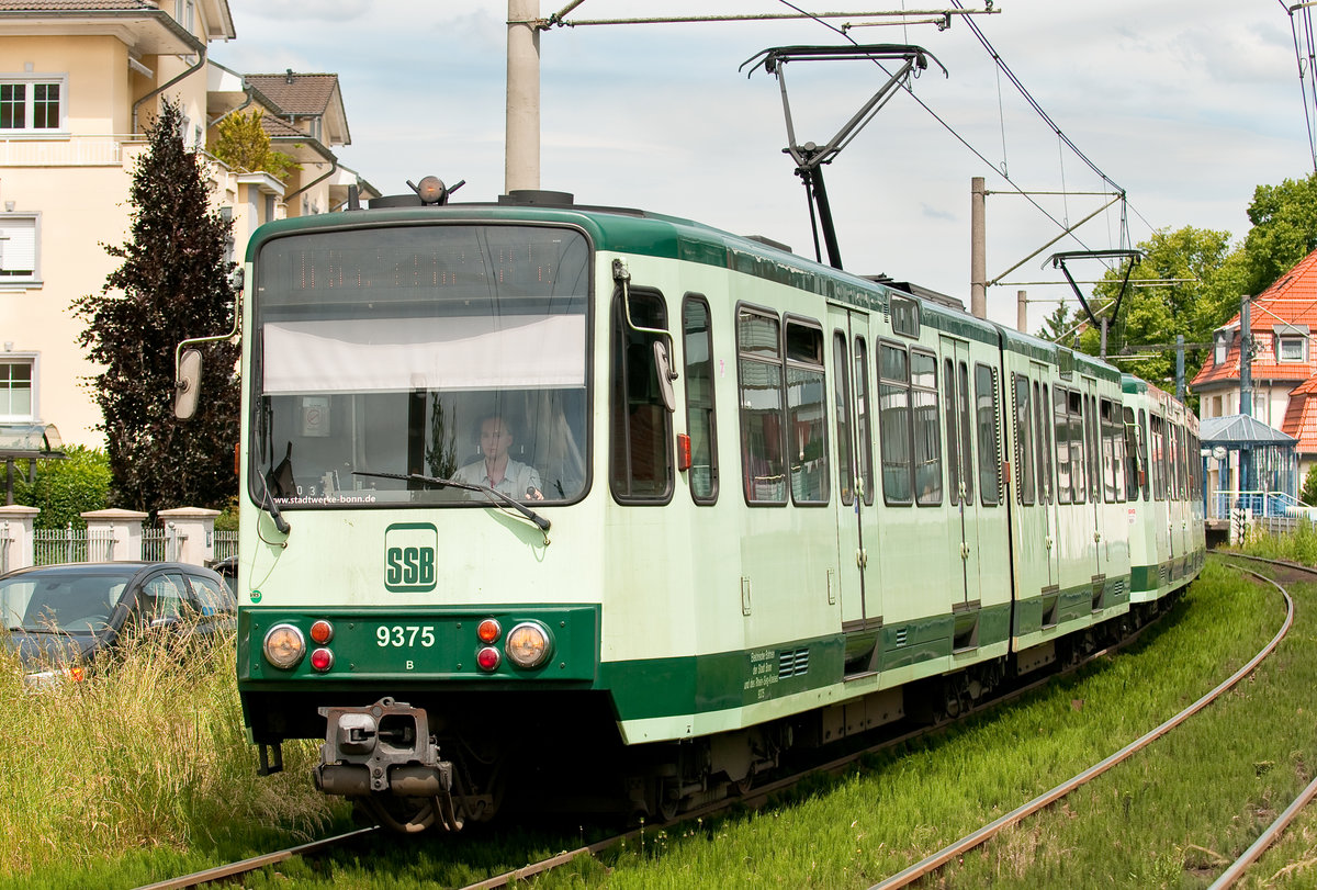 Die Linie 66 der SBB mit der Wagennummer 9375.  Aufgenommen am 9.6.2019.