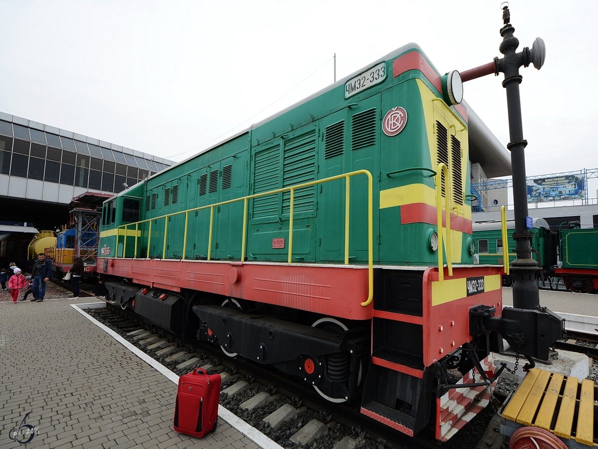 Die Lokomotive ChME2-333 auf dem Gelände des Bahnhofes Kiev-Passazhirsky. (Aufnahme vom 09.04.2016)