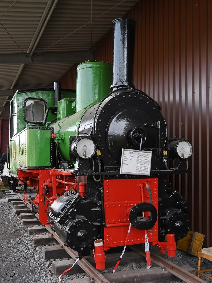 Die MEG 74 Mitte September 2018 im Eisenbahnmuseum Bochum.
