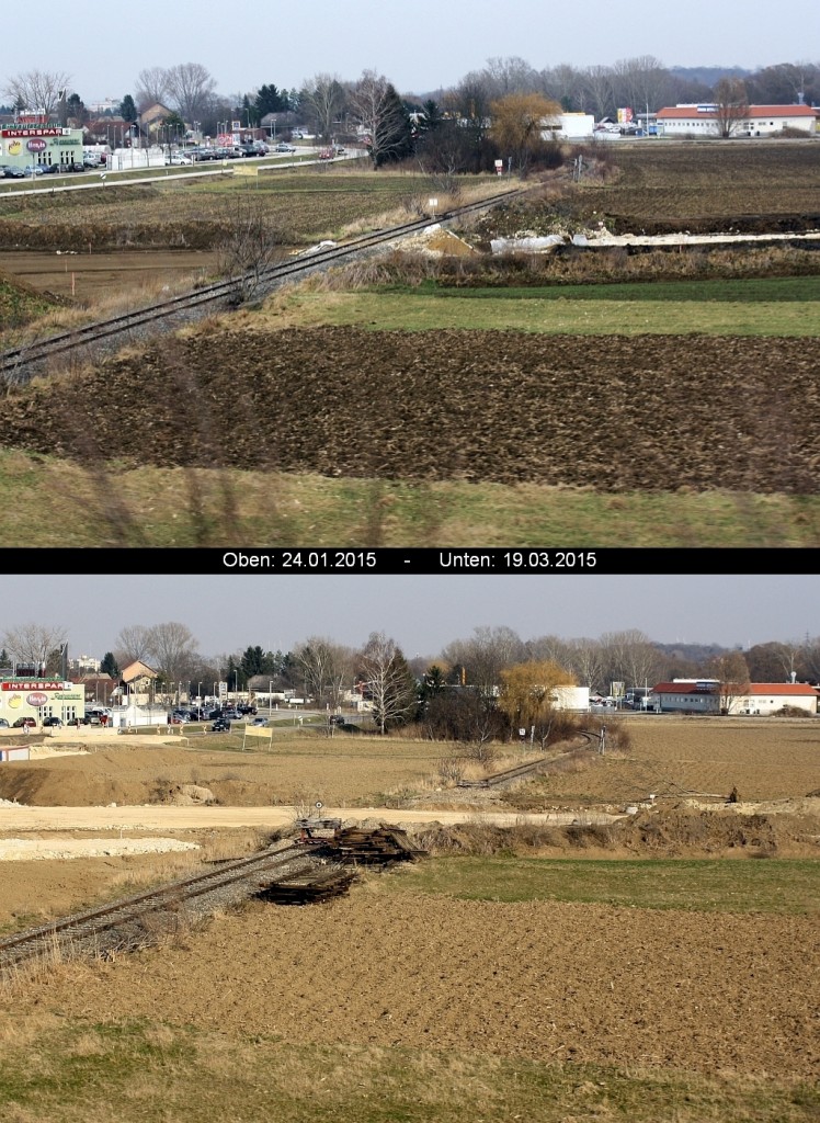 Die nächste Zerstörungsaktion der selbsternannten  Retter der Nebenbahnen  ist die dauerhafte Unterbrechung der Strecke Korneuburg - Mistelbach beim Km 49 infolge des Baues der Umfahrung Mistelbach. Verkehrspolitik  Made in N.Ö. 