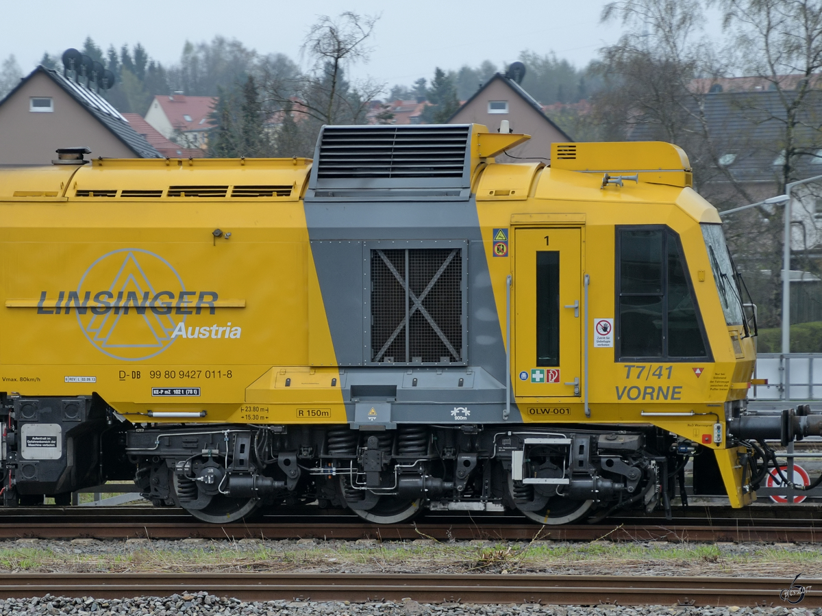 Die Nase einer Linsinger T7/41 Fräs- und Schleifmaschine im April 2017 in Freiberg.