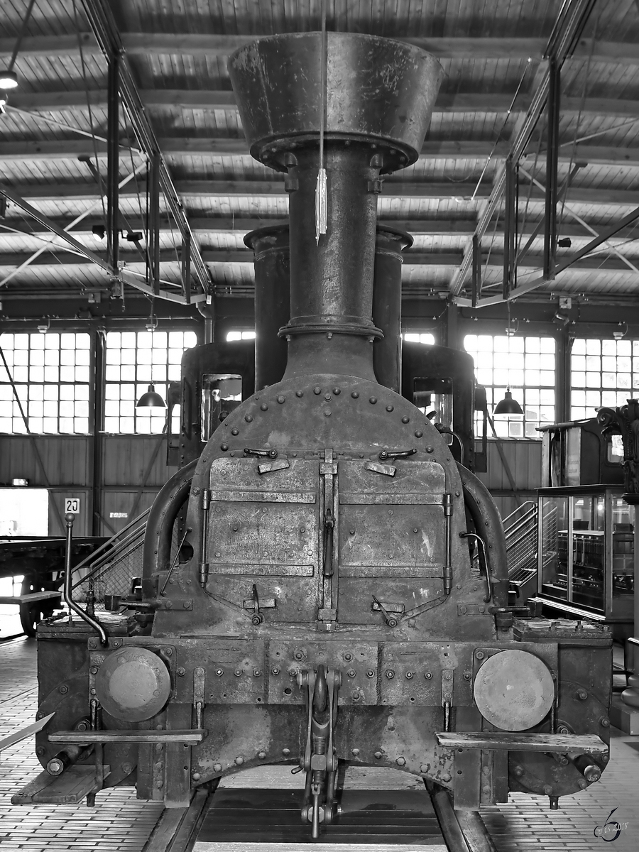 Die österreichische Güterzuglokomotive 680 der Baureihe 29 im Deutschen Technikmuseum Berlin. (April 2018)