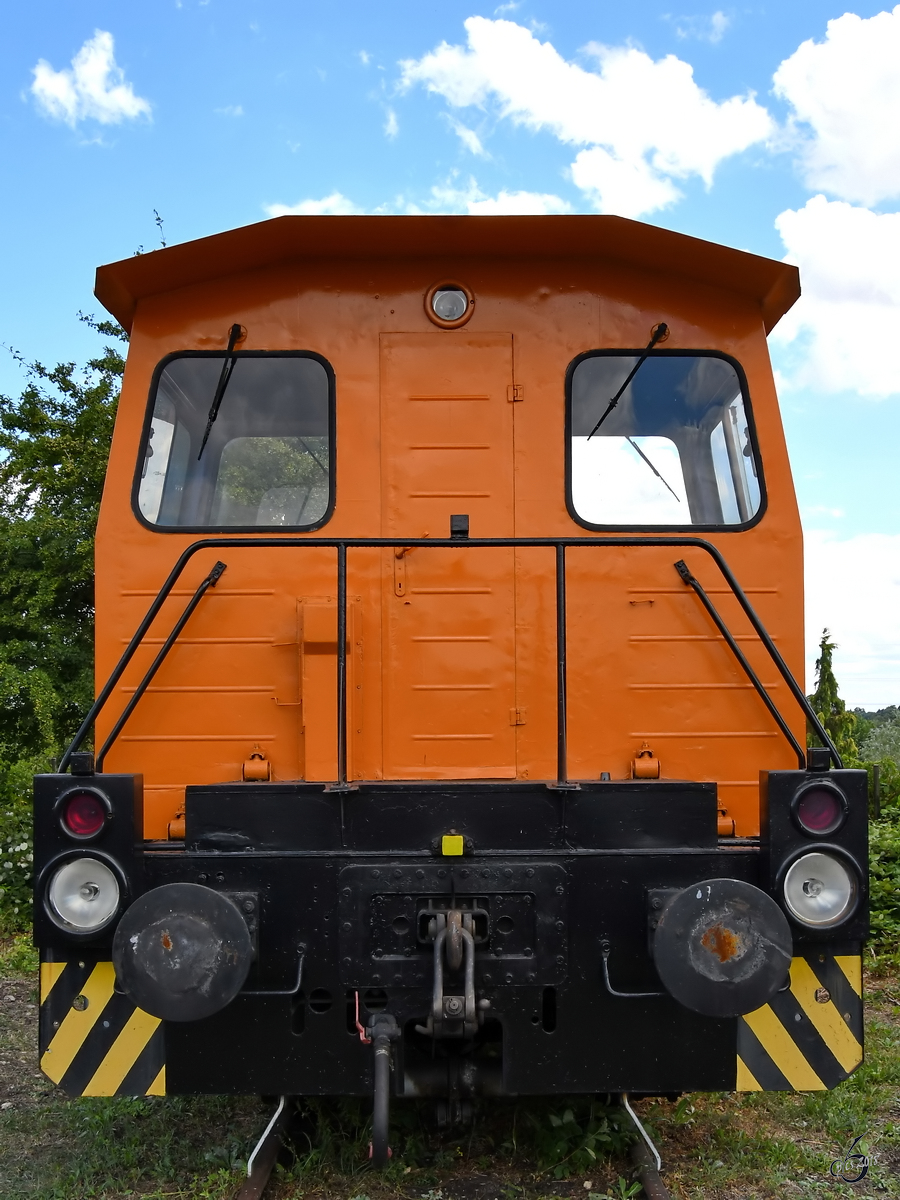 Die Rangierlokomotive 102 125-2 im Eisenbahnmuseum Weimar. (August 2018)
