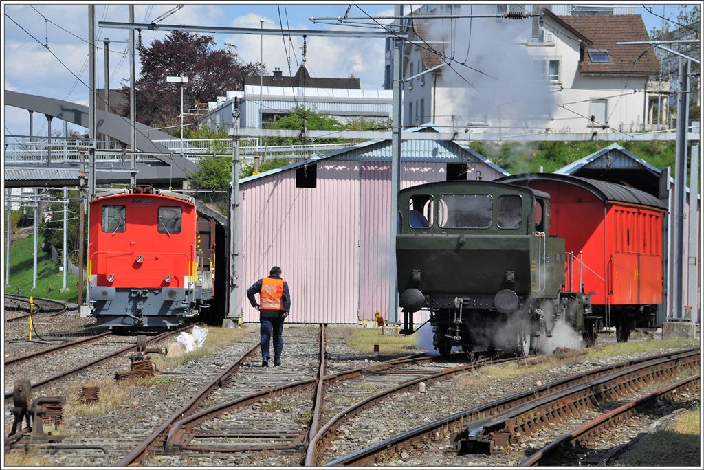 Die Rosa geht zurück ins Depot.(28.04.2016)