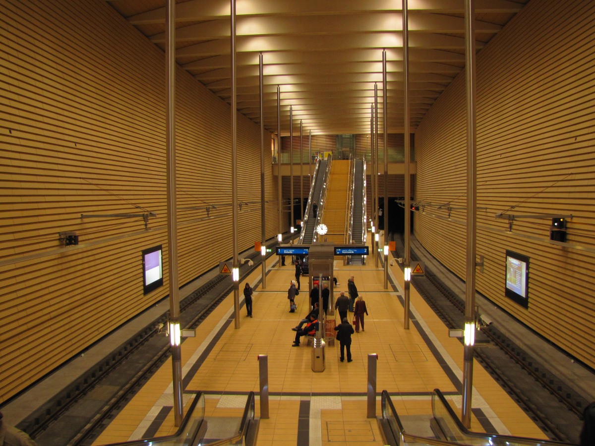 Die S-Bahn Station Leipzig Markt am 20.02.2014.