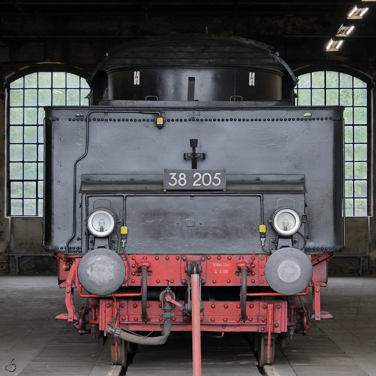 Die Schlepptender der Dampflokomotiven 38 205. (Sächsisches Eisenbahnmuseum Chemnitz-Hilbersdorf, September 2020)