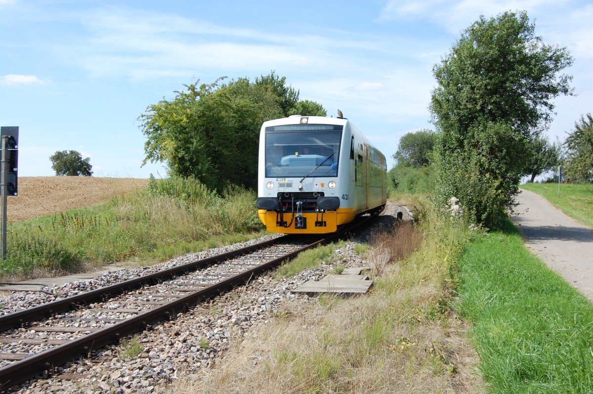 Die Schnbuchbahn am 15. August 2013 zwischen Weil im Schnbuch und Holzgerlingen.

