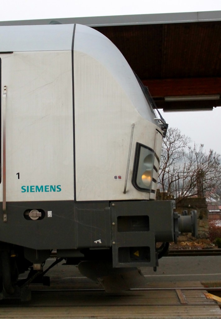 Die Stirn von Vectron DE . Deutschlandsberg am 19.12.2013