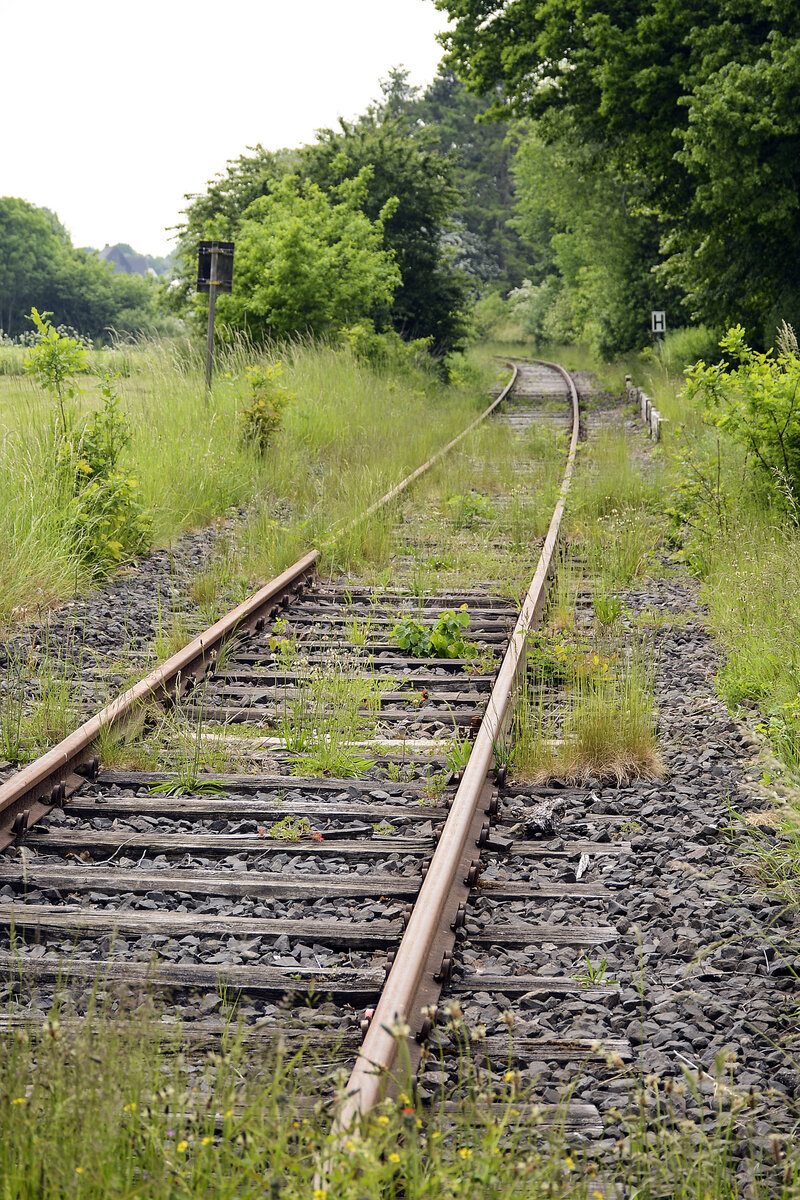 Die Strecke zwischen Süder Brarup und Kappeln in Wagersrott aufgenommen. Aufnahme: 7. Juni 2021.