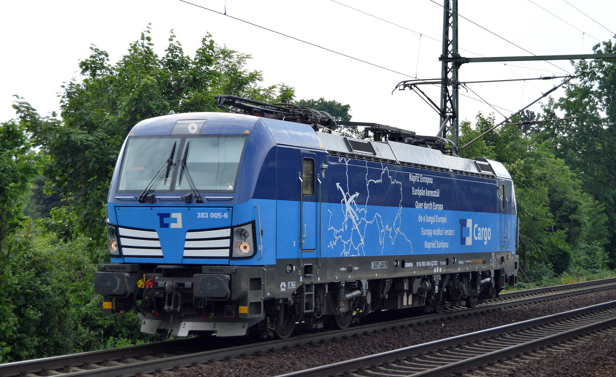 Die tschechische ČD Cargo a.s  383 005-6  [NVR-Number: 91 54 7383 005-6 CZ-CDC] am 30.05.18 Dresden-Strehlen.