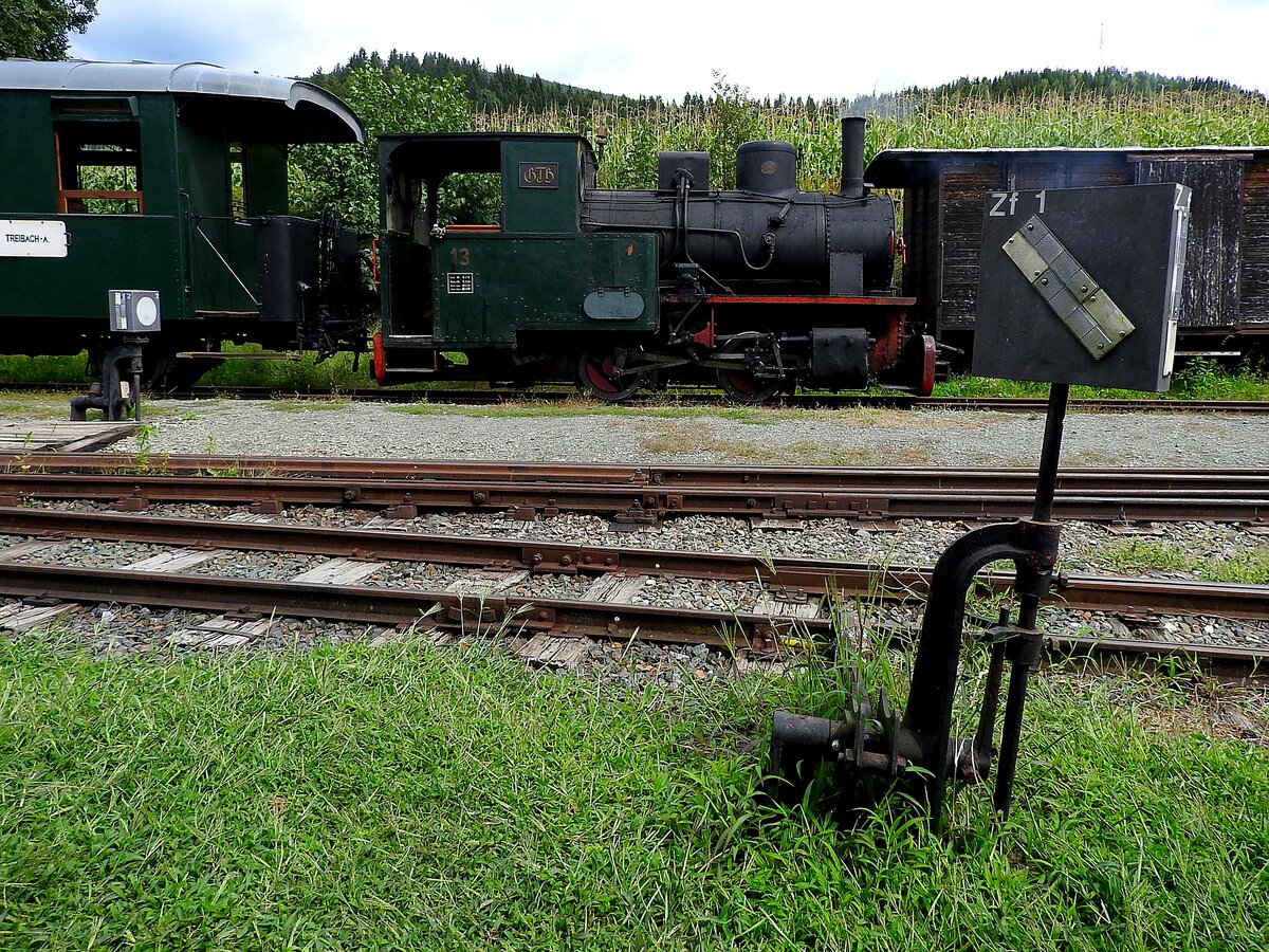 Die Weichen sind gelegt , für die GTB GT63, bzw. ihrem Zug nach Treibach/Althofen; 170903