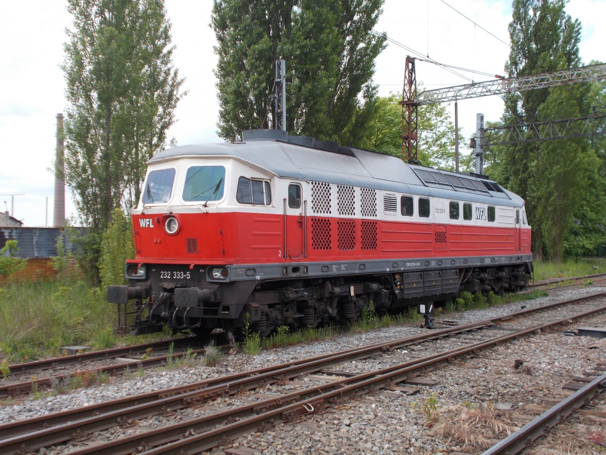 Die WFL 232 333,am 25.Mai 2015,im polnischen Szczecin Gumience.