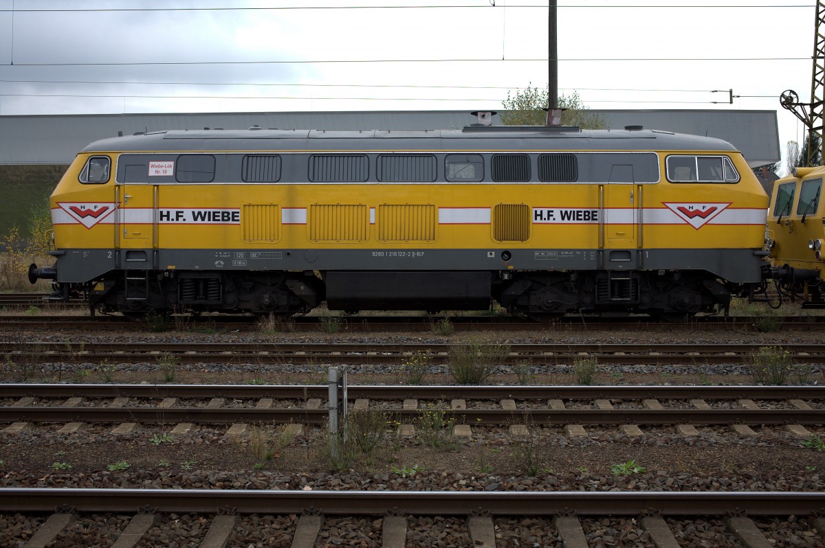 Die Wiebe Lok Nr. 19 in Coswig.11.11.2013 13:48  Uhr