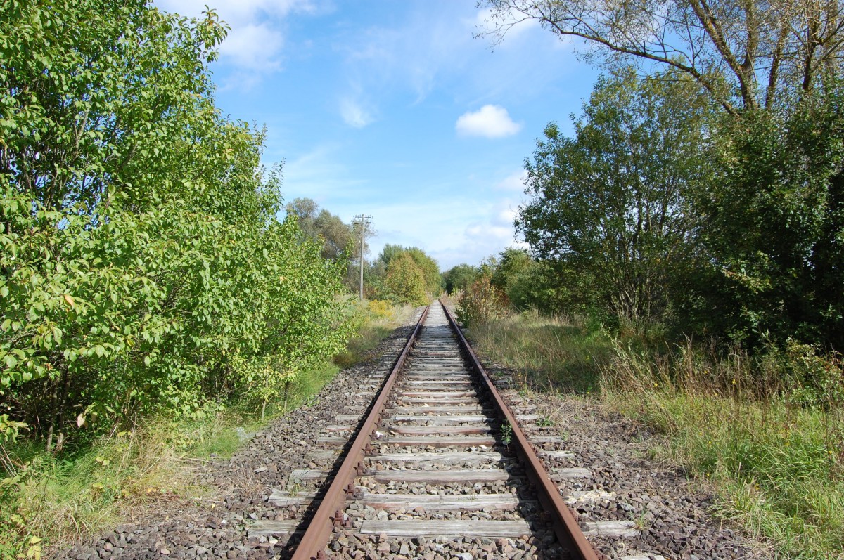 Die w�rttembergische Schwarzwaldbahn am 22. September 2013 zwischen Calw-Heumaden und Althengstett.
