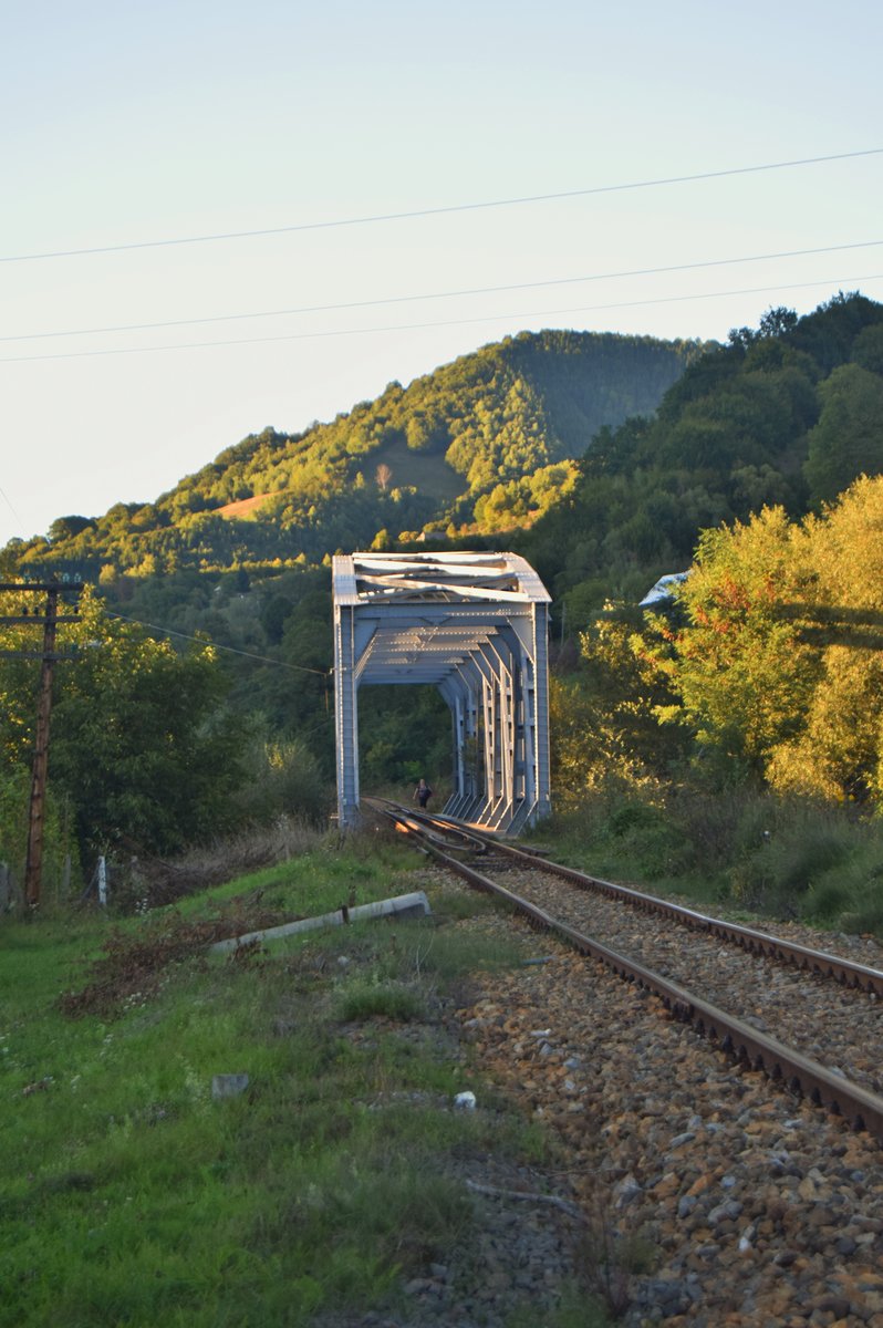 Diese Brücke steht etwa 10 Kilometer nördlich von der Station Salva. Foto vom Abend des 14.09.2017