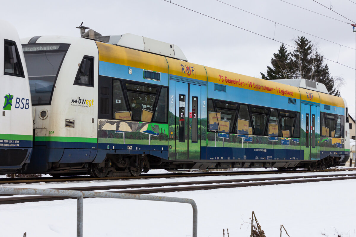 Dieselabschied auf der Südbahn: 650 031 im Einsatz für die BOB bei Oberzell. 11.12.21