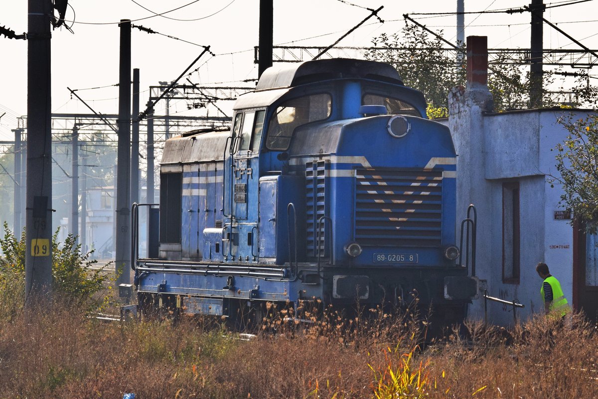 Diesellok 89-0205-8 hatte am Morgen des 22.10.2017 Rangierdienst in bukarester Nordbahnhof.