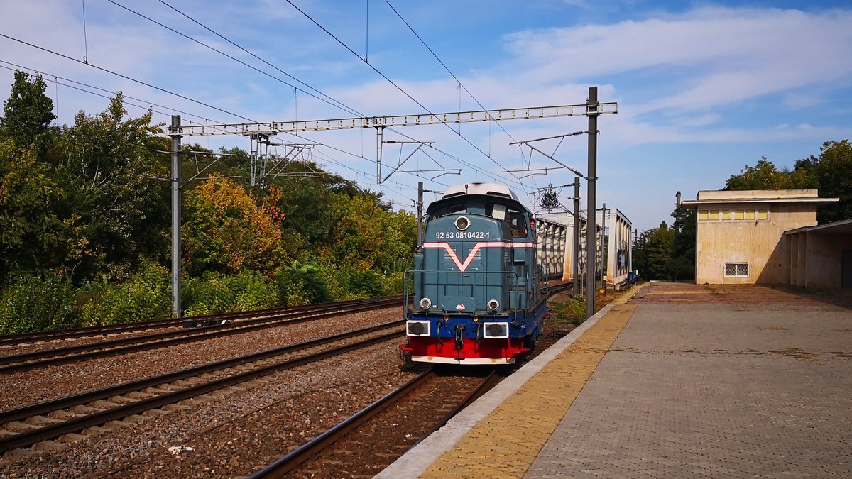 Diesellok 92-53-0-810422-1 am 23.09.2018 an Gleis 1 des Bahnhof Bucuresti Baneasa.