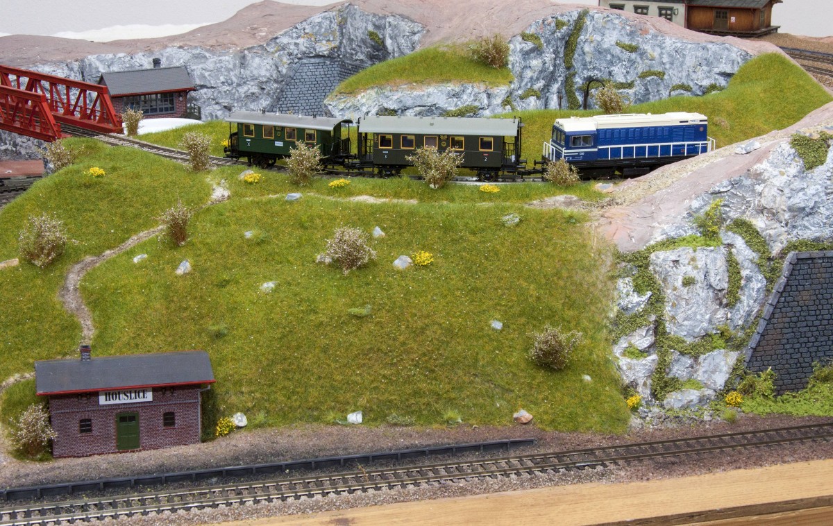 Diesellok der Baureihe 720 auf meiner Anlage. Aufgenommen am 29.12.2015