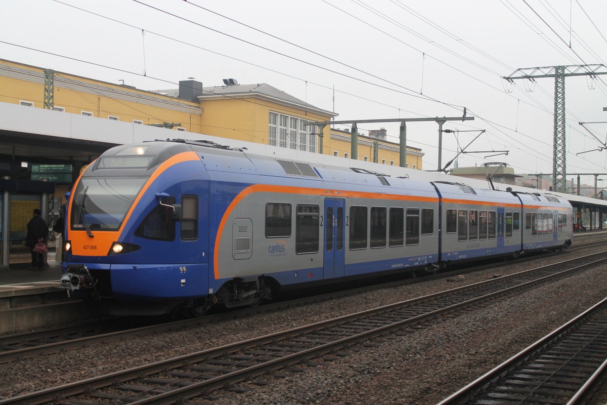 Dieser Cantus Flirt ist am 17.10.13 in Fulda angekommen und fhrt in krze zum wenden in die Abstellung.