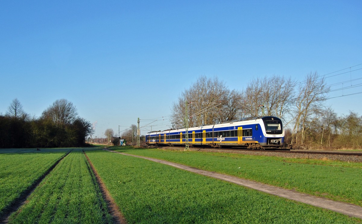 Dieser ET 440 211 fuhr am 17.01.2015 durch Bremen Mahndorf in Richtung Verden.