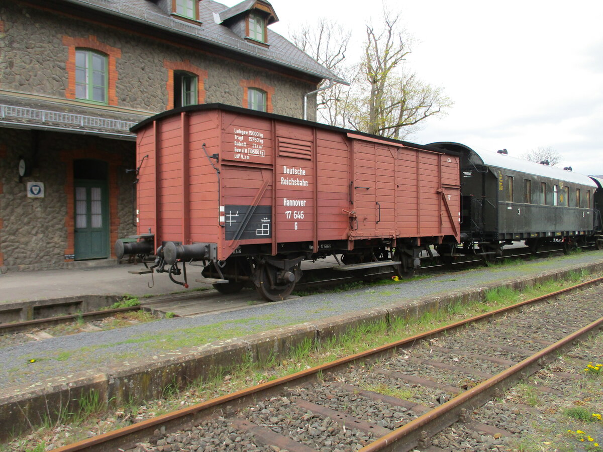 Dieser G stand,am 26.April 2023,im Bahnhof Fladungen.