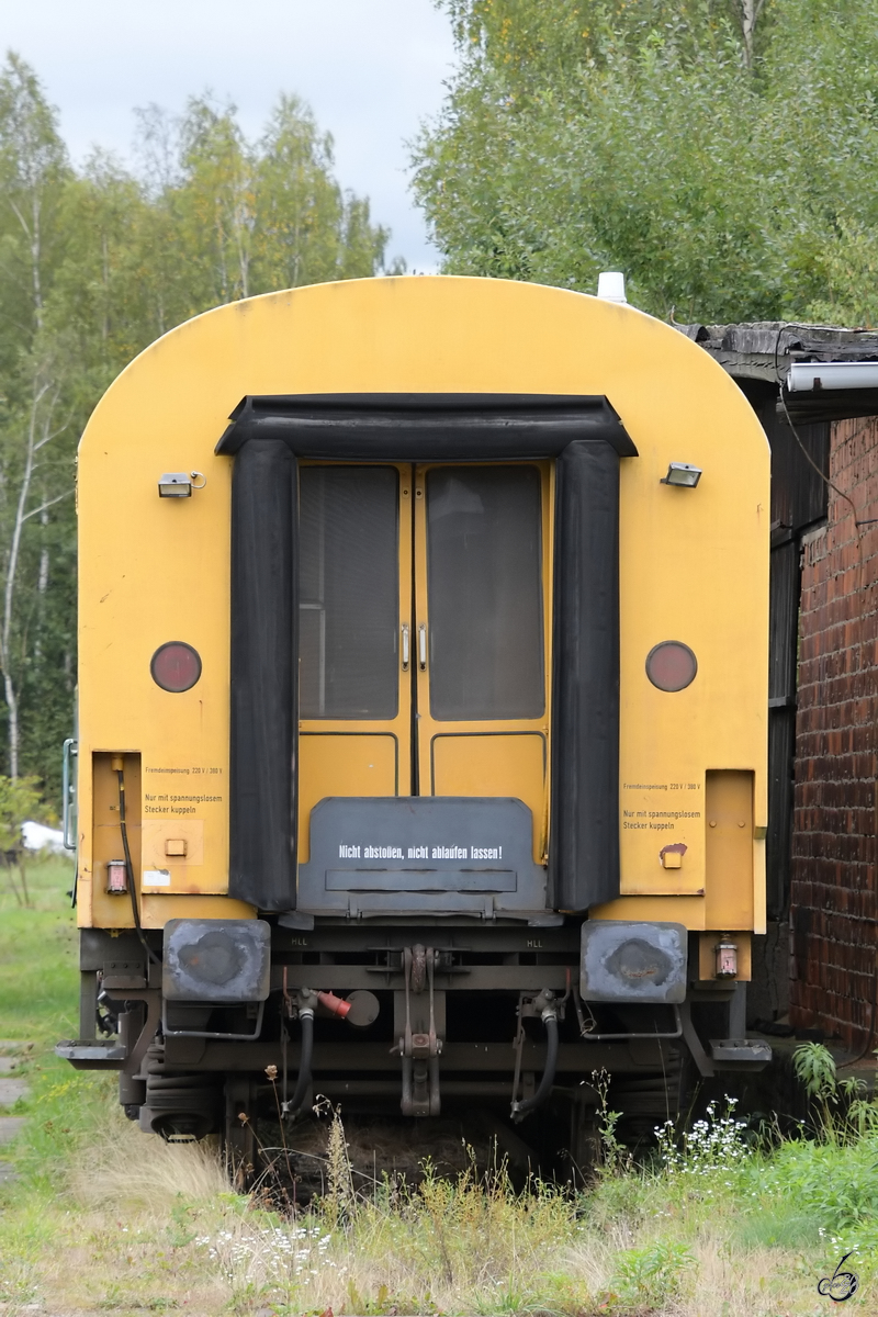 Dieser Rekowagen war im Sächsischen Eisenbahnmuseum Chemnitz-Hilbersdorf ausgestellt. (September 2020)