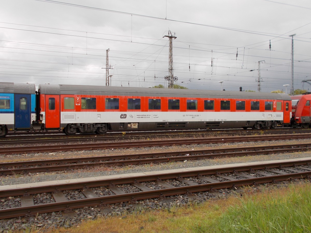 Dieser tschechische Bimz bekam,am 12.Mai 2014,in Stralsund einen Regenschauer ab.