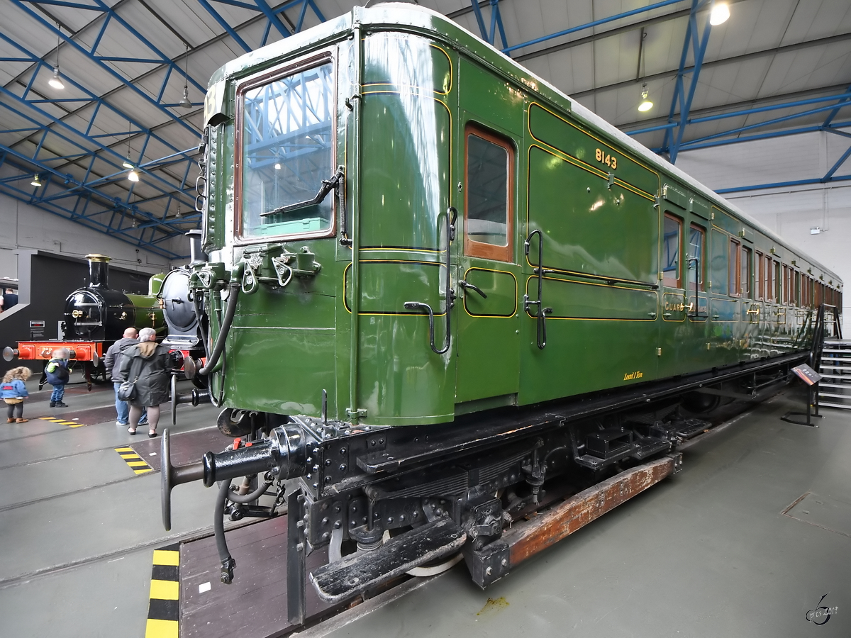Dieser U-Bahnwagen No. S8143S der Southern Railway stammt aus dem Jahr 1925. (National Railway Museum York, Mai 2019)