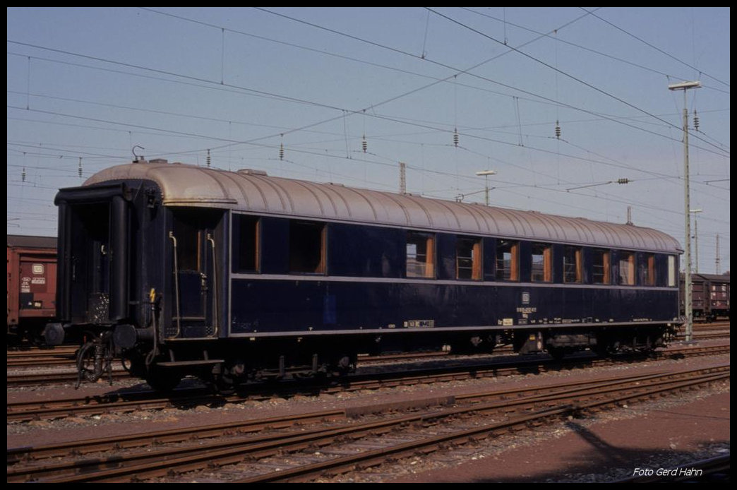 Dieser WGüg 518009-40507-8 war am 4.7.1989 im BW Hohne der Teutoburger Wald Eisenbahn in Lengerich zu Gast.