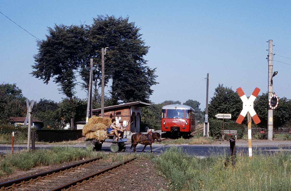 Dieses Bild ist nicht gestellt. 171 011, Osterwiek West, 3.8.1990.