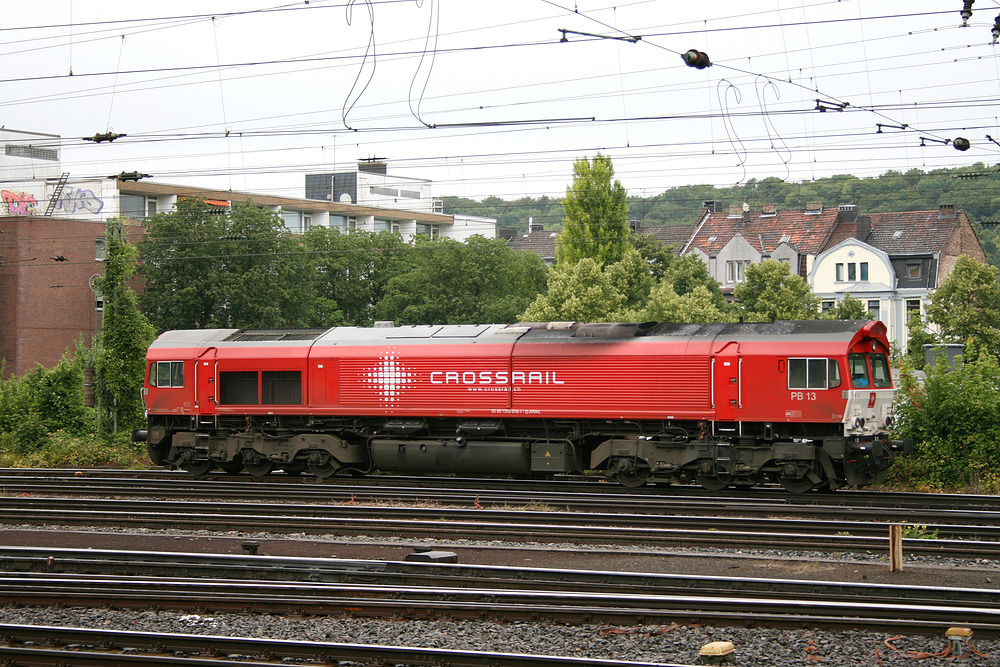 Dieses Lokportrait von Crossrail PB 13 wurde am 20. Juni 2011 im Bahnhof Aachen West erstellt.