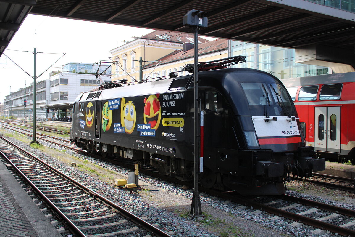 DLB 182 596 223 064 am 14.07.2024 in Regensburg Hbf - Bahnbilder.de