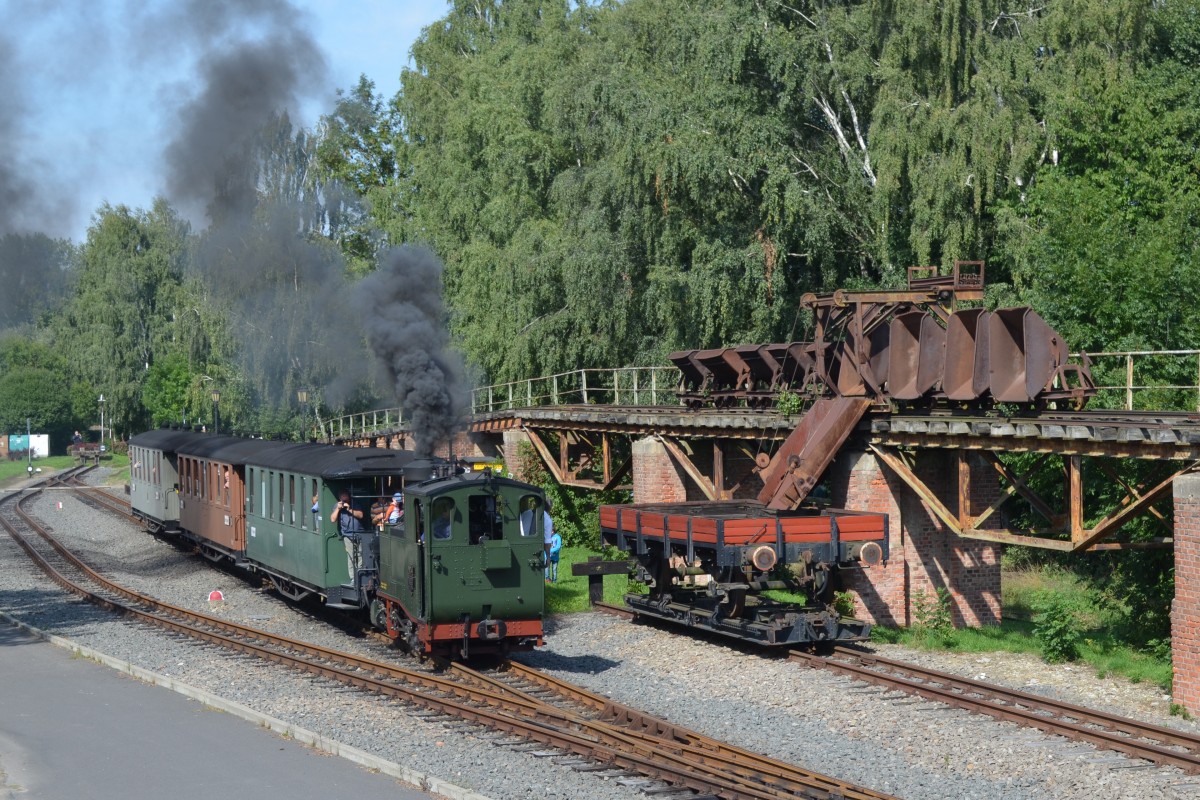 Döllnitzbahn: Sä. IK Nr. 54 in Clossen „130 Jahre Schmalspurbahnstrecke Oschatz – Mügeln Jubiläum“ 13.09.2015