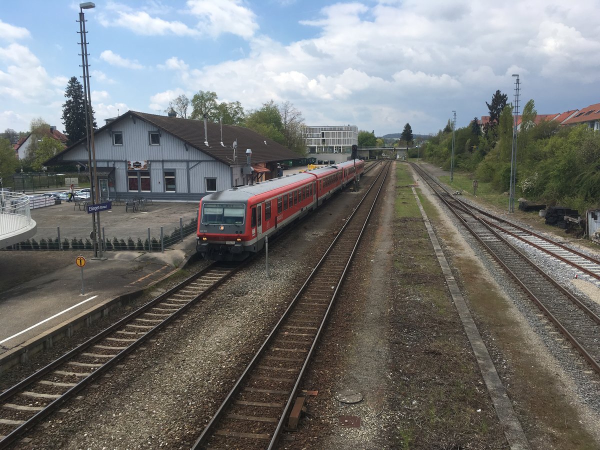 Doppel 628 bestehend aus 628 903 & 628 564 als Re 22341 nach Ulm am 29.04.17 in Ehingen (Donau)