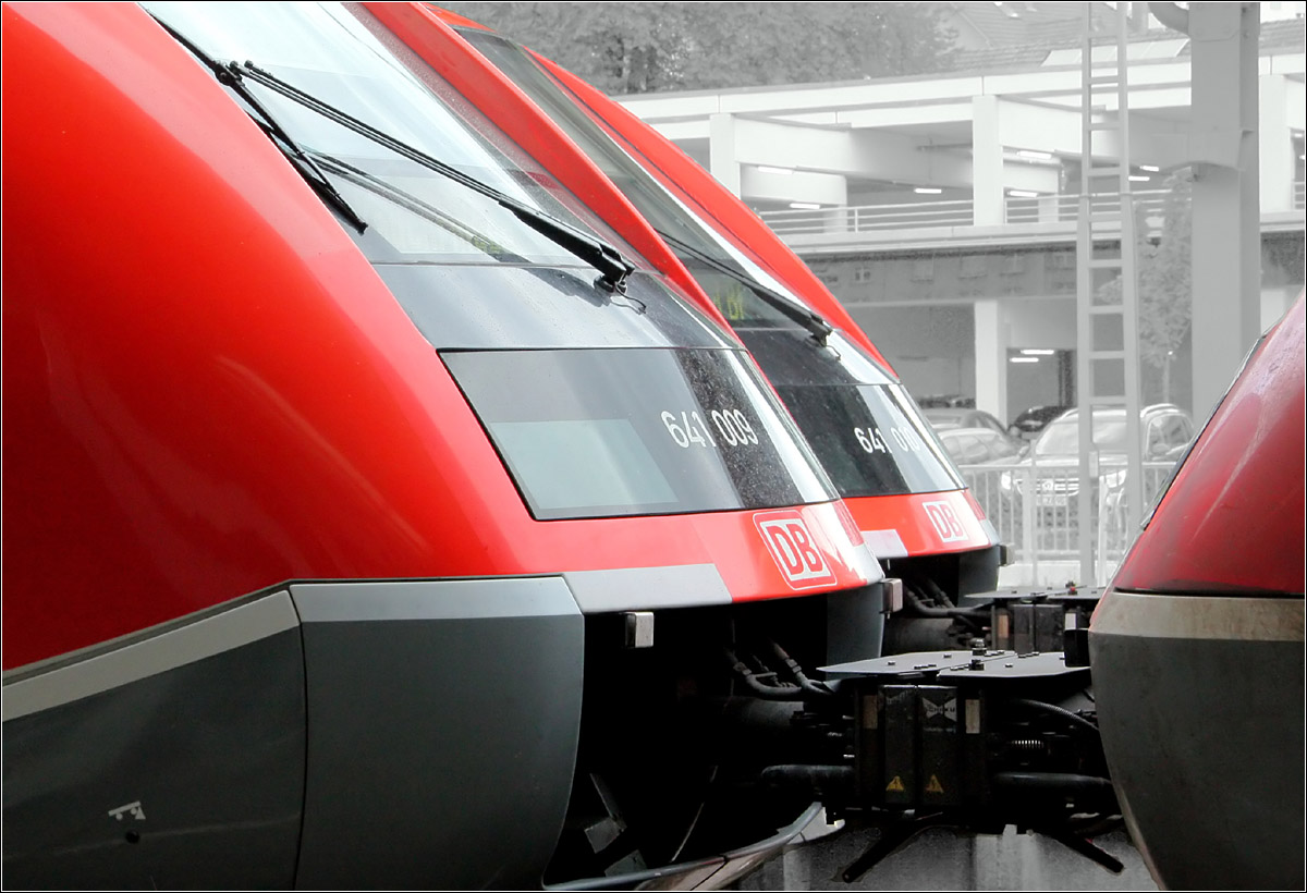 Doppelung - 

Walfische im Bahnhof Waldshut.  

10.07.2012 (M)