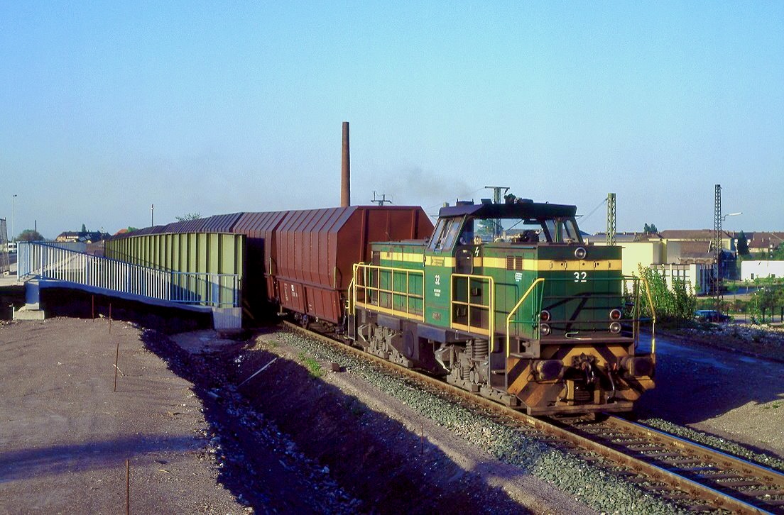 Dortmunder Eisenbahn 32, Dortmund Union, Hafen Süd, 14.05.1992.