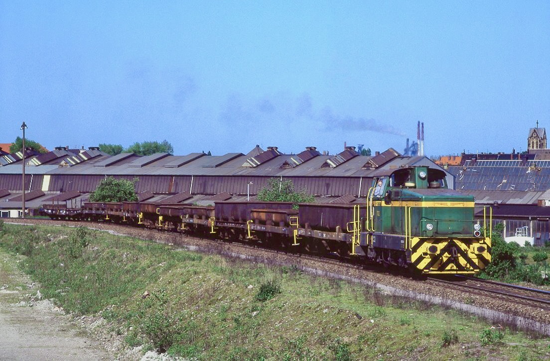 Dortmunder Eisenbahn 782, Dortmund Union, Hafen Süd, 14.05.1992.
