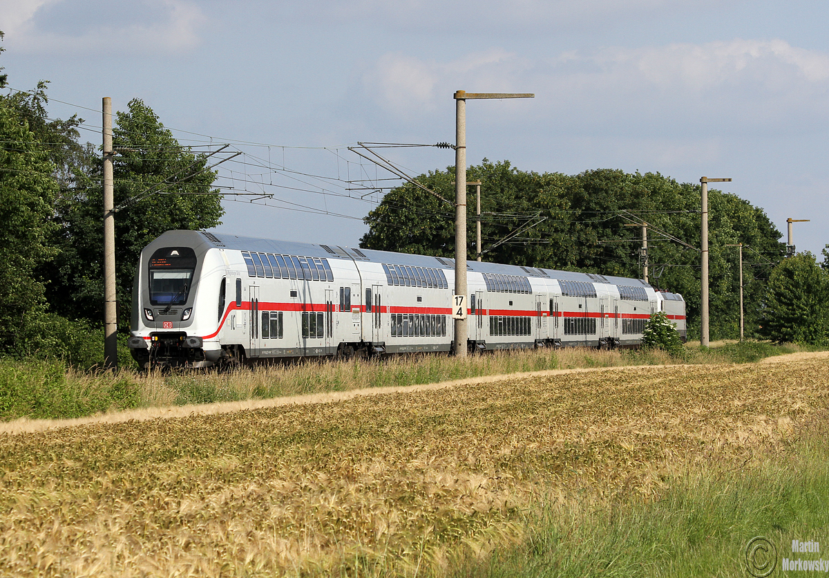 Dosto-IC geschoben von 146 5xx bei Brühl-Schwadorf am 19.06.2016