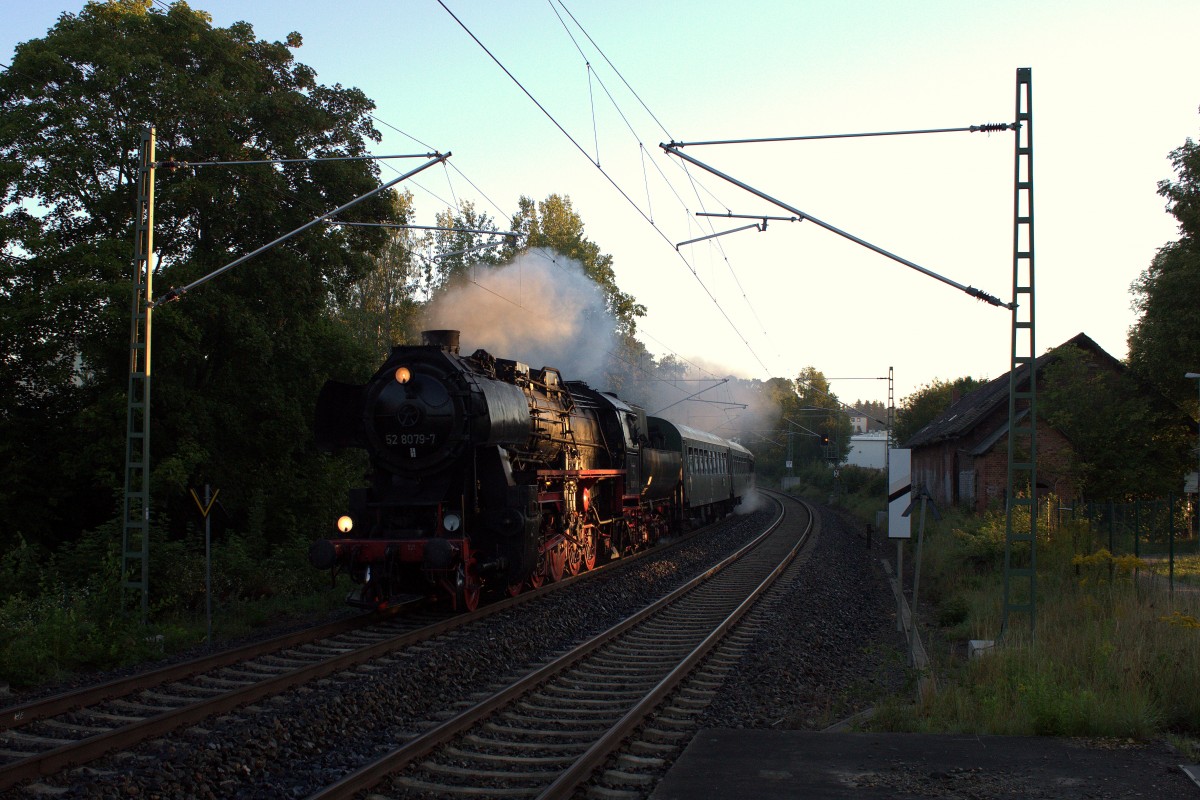 DPE 95987 auf dem Weg von Falkenstein nach Cheb. Hier aufgenommen am 19.09.2015 in Jocketa/Pöhl