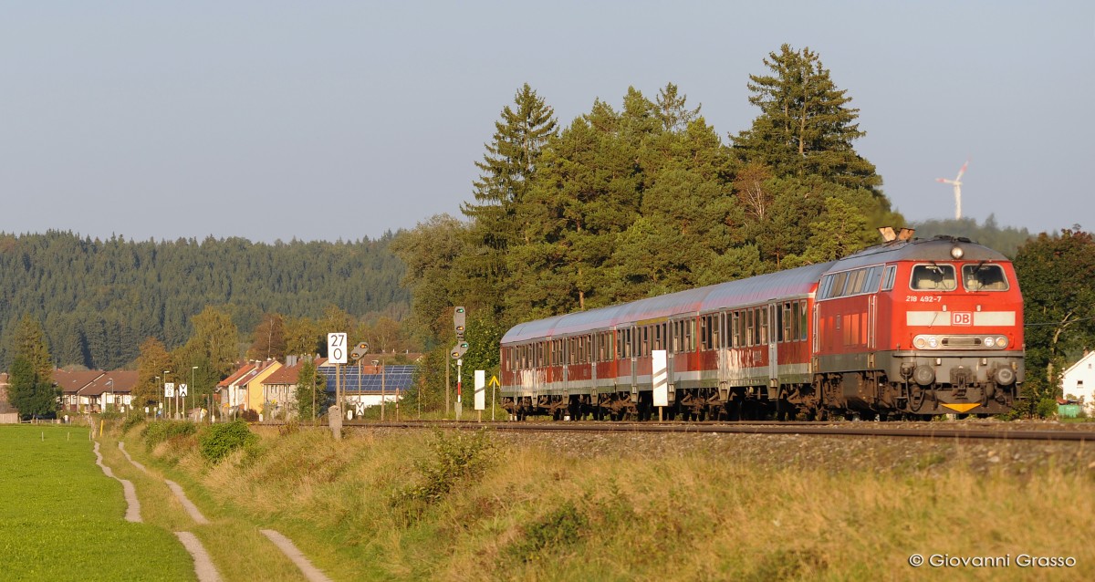 DR218 DB REGIO - BIESSENHOFEN 29.09.2014