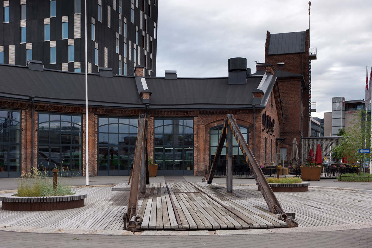 Drehscheibe des ehemaligen Bw Tampere mit der für Finnland typischen Drehbrücke. 25.06.2018