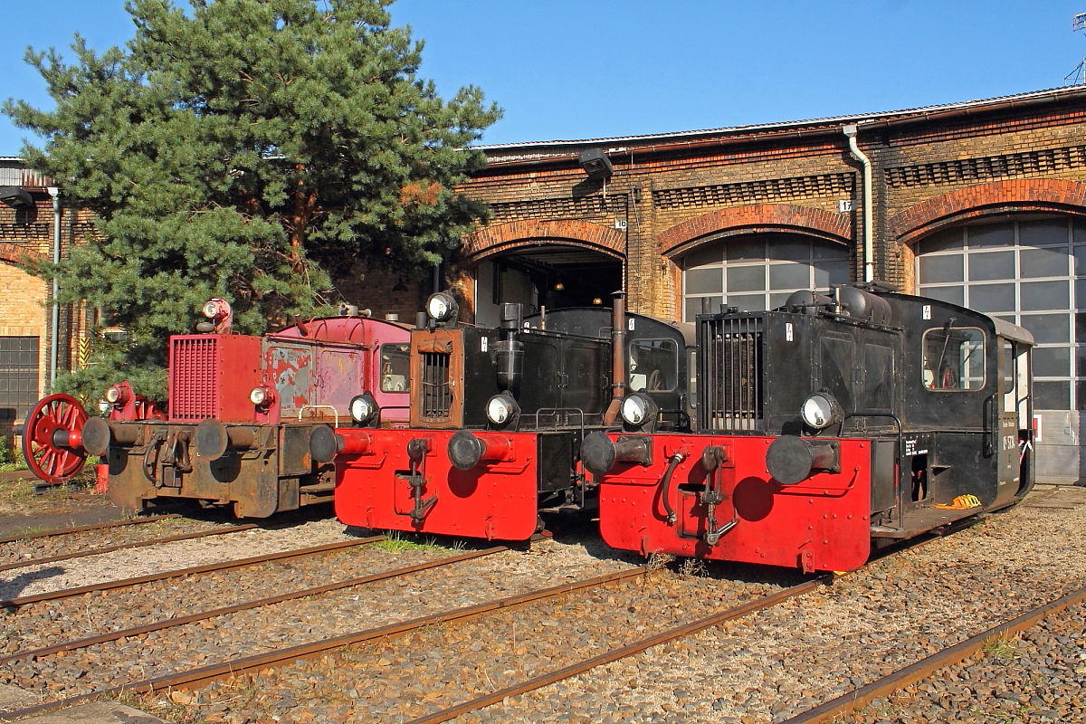 Drei auf einen Streich, die Kö 5734 und die Kö 4625 der DR sowie die 323 525-6  Sieglinde  der DB beim 16. Eisenbahnfest am 22.09.2019 im Bw Schöneweide.