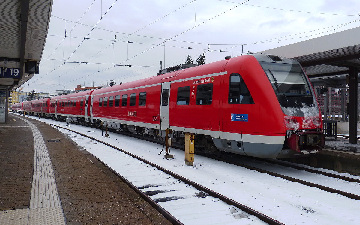 Dreiteilige Garnitur aus 612er Nürnberg Hbf 18.03.2018