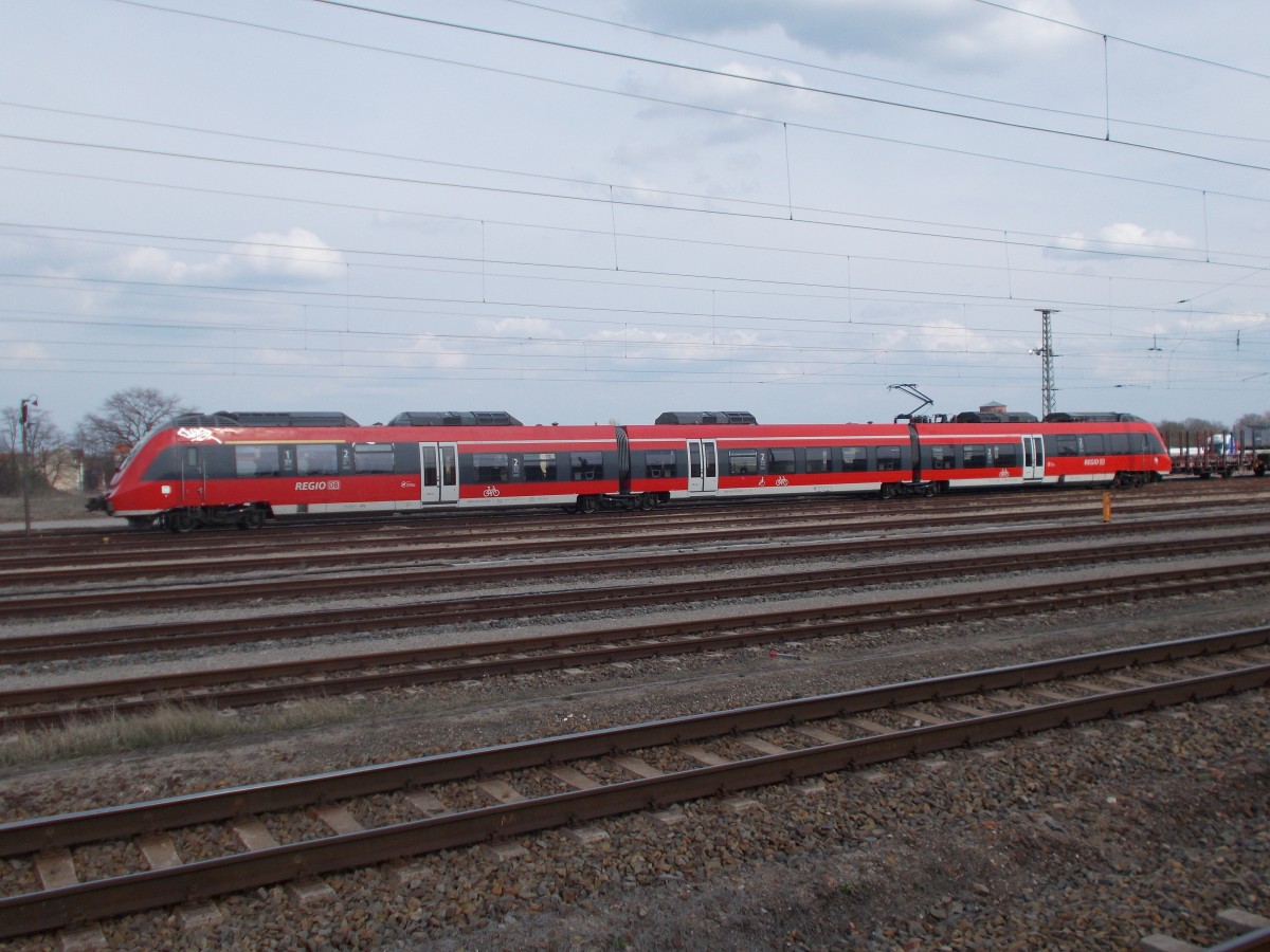 Dreiteiliger 442 123,am 11.April 2015,in Oranienburg.