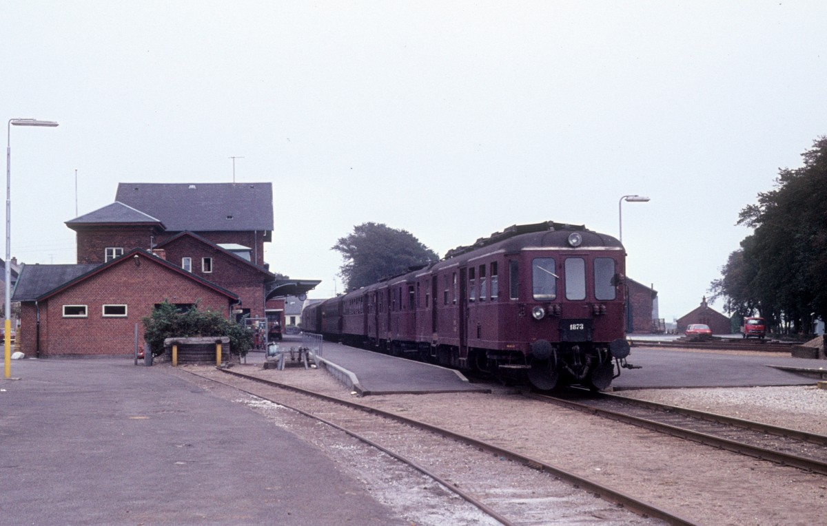 DSB Mo 1873 Bahnhof Thisted am 6. September 1976.