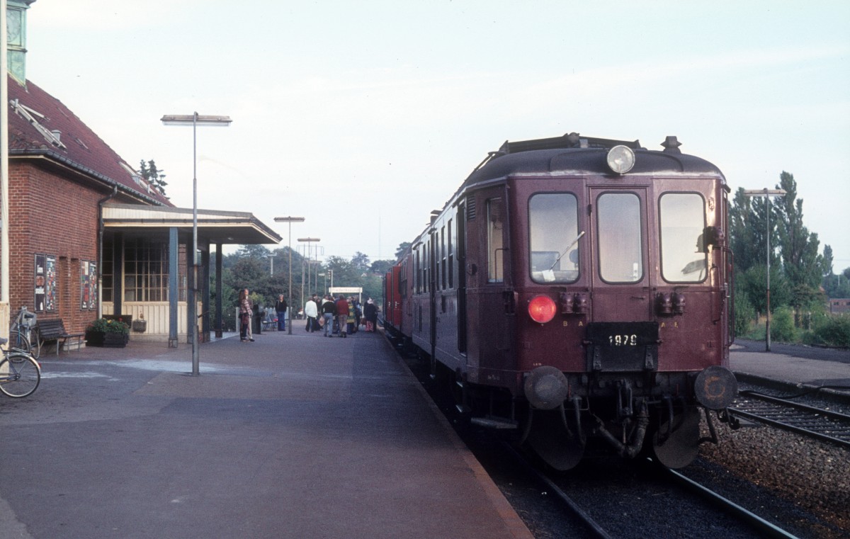 DSB: Mo 1979 Bahnhof Frederikssund im September 1976.