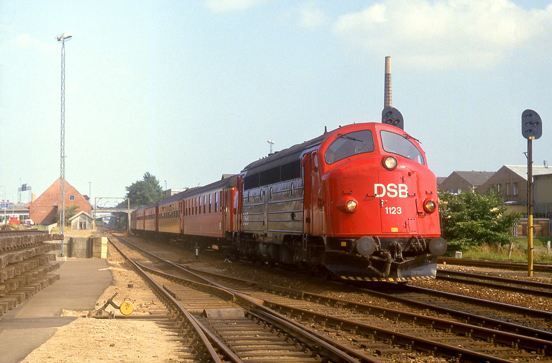 DSB My 1123, Hjørring, 30.07.1984.
